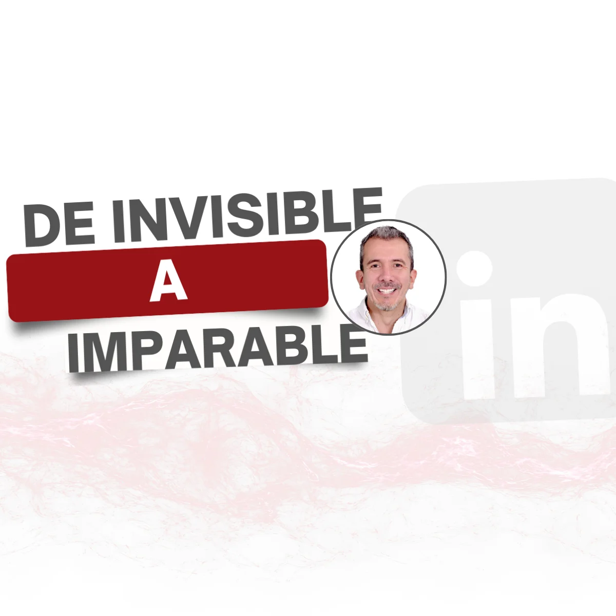 De invisible a imparable portada con retrato de un coach en Colombia orientada a clientes que buscan coaching profesional